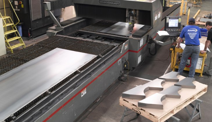 Production Laser Cutting at Schebler Specialty Fabrications