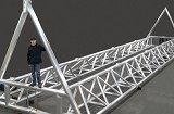 Tubular aluminum bridge structure for the University of Iowa’s Wave Basin Laboratory that spans a 150 foot wide pool. Laser cut tubes and welded to close tolerance.