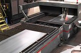 Laser cutting of thick steel plate