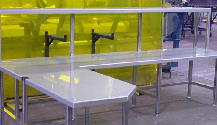 Custom stainless steel laboratory table
