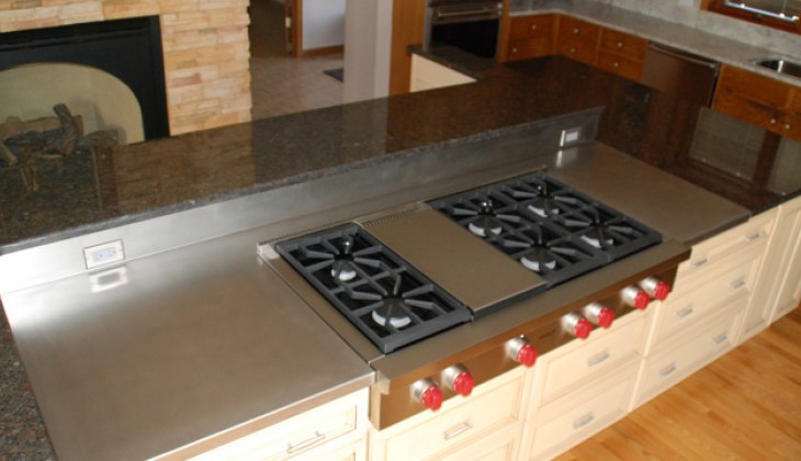 Custom stainless counter-top
