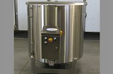 Stainless steel melt tank. Complete fabrication – design, laser cutting, forming, welding, surface finishing and weld blending.