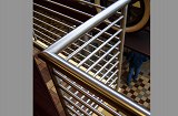 Custom stainless steel tubular handrail system.