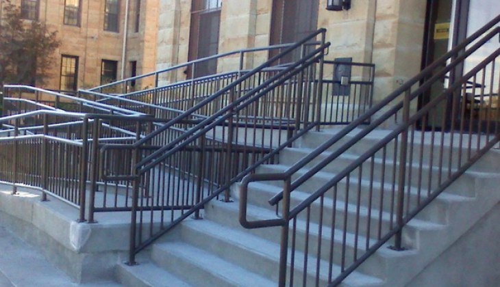Custom Railing made by Schebler Specialty Fabrications