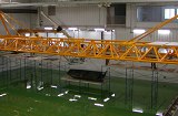 Tubular aluminum bridge structure for the University of Iowa’s Wave Basin Laboratory that spans a 150 foot wide pool. Laser cut tubes and welded to close tolerance. [Painted & Installed]